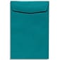 LUX® 70lbs. 9" x 12" Open End Envelopes W/Glue, Teal Blue, 250/BX