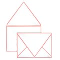 LUX® 5 1/4 x 7 1/4 80lbs. A7 Invitation Envelopes W/Glue, Candy Pink Seam, 50/Pack
