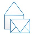 LUX A7 Colorseams Envelopes (5 1/4 x 7 1/4) 250/Box, Pool Seam (CS1880-102-250)