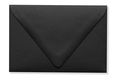 LUX A1 Contour Flap Envelopes (3 5/8 x 5 1/8) 250/Box, Midnight Black (1865-B-250)