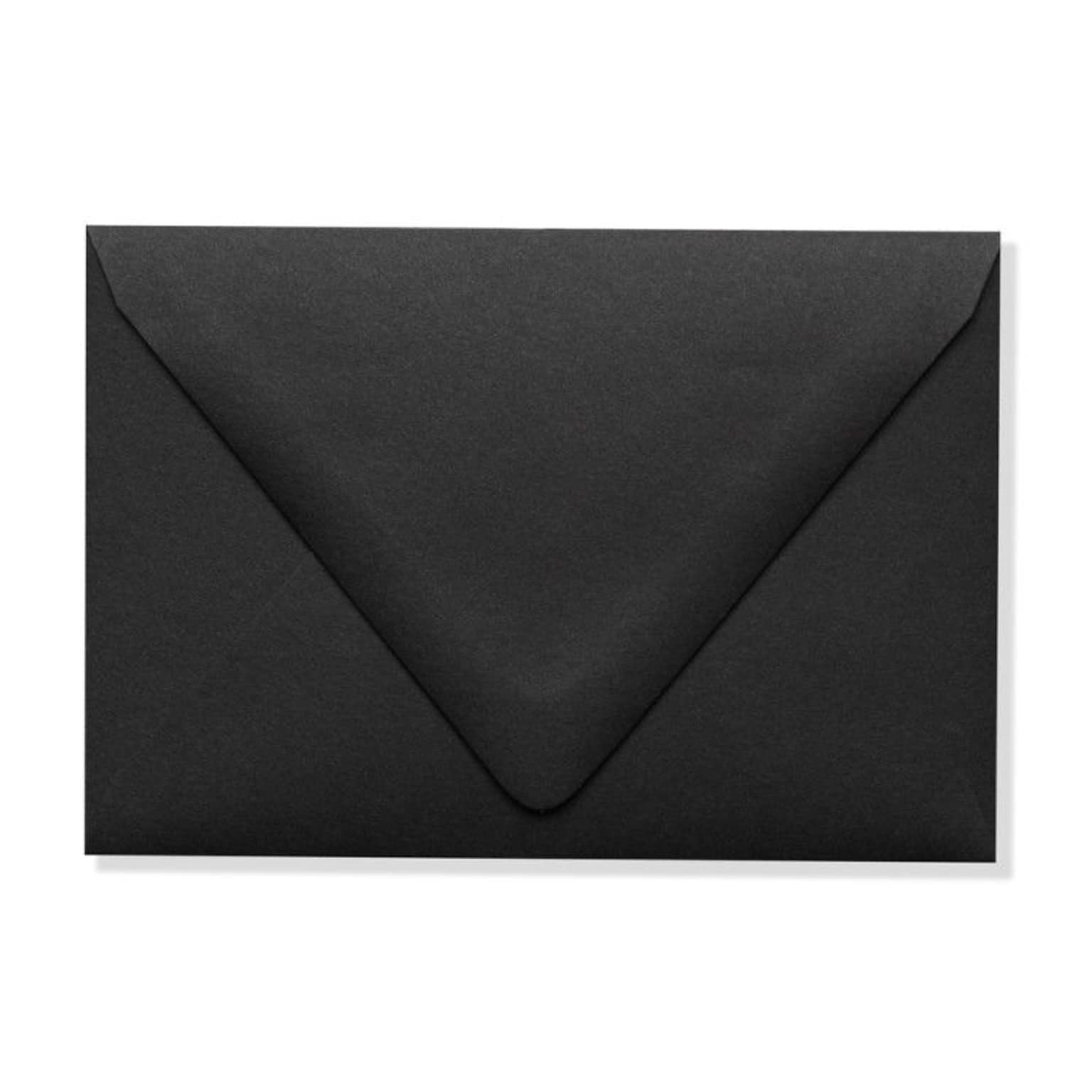 LUX A1 Contour Flap Envelopes (3 5/8 x 5 1/8) 250/Box, Midnight Black (1865-B-250)