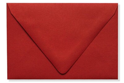 LUX A1 Contour Flap Envelopes (3 5/8 x 5 1/8) 500/Box, Ruby Red (EX-1865-18-500)