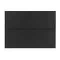 Lux® 5 3/4 x 8 3/4 80lbs. Square Flap Envelopes W/Peel & Press, Black Linen, 50/Pk