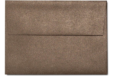 LUX® 5 3/4 x 8 3/4 80lbs. A9 Invitation Envelopes W/Glue, Bronze Metallic, 50/Pack