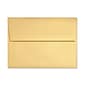 LUX® 4 3/8" x 5 3/4" Square Flap Envelopes W/Peel & Press; Gold Metallic, 1000/BX