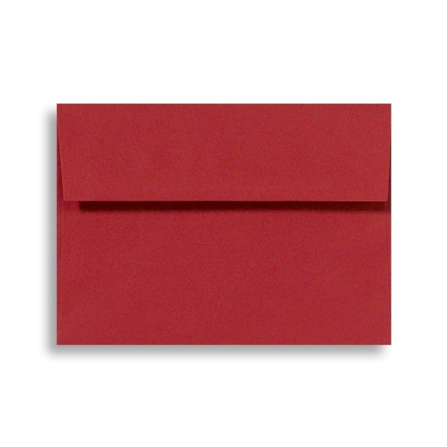 LUX A1 Invitation Envelopes (3 5/8 x 5 1/8) 50/Box, Holiday Red (FE4265-15-50)