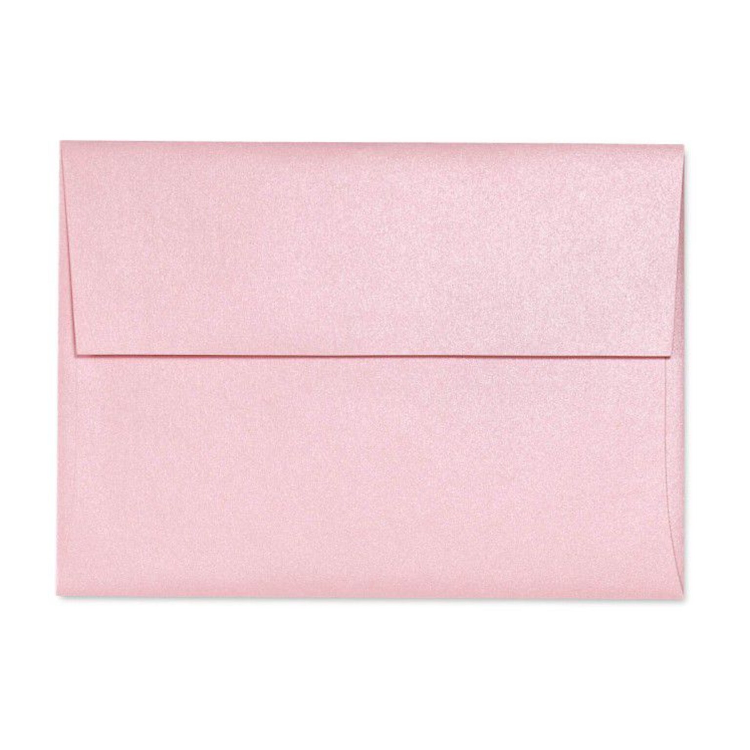 LUX® 5 3/4 x 8 3/4 80lbs. A9 Invitation Envelopes W/Glue, Rose Quartz Metallic Pink, 50/Pack
