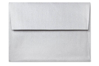 LUX A6 Invitation Envelopes (4 3/4 x 6 1/2) 250/Box, Silver Metallic (5375-06-250)