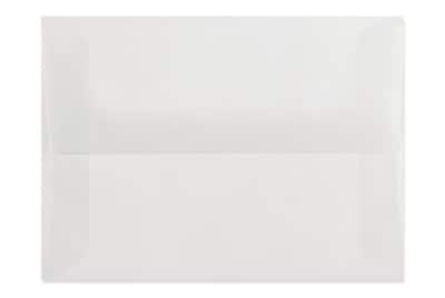 LUX® 6 x 9 1/2 30lbs. Square Flap Envelopes W/Peel & Press, Clear Translucent, 50/Pack