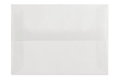 LUX® 6 x 9 1/2 30lbs. Square Flap Envelopes W/Peel & Press, Clear Translucent, 50/Pack