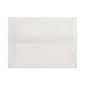 LUX® 6" x 9 1/2" 30lbs. Square Flap Envelopes W/Peel & Press, Clear Translucent, 50/Pack