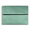 LUX® 80lb 4 3/8x5 3/4 A2 RSVP, Invitation Envelopes W/Glue, Emerald Metallic Green, 500/BX