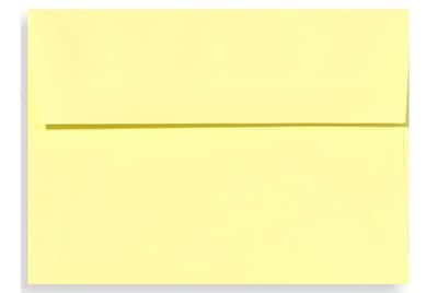 LUX® 70lbs. 4 3/8 x 5 3/4 Square Flap Envelopes W/Glue; Lemonade Yellow, 1000/BX