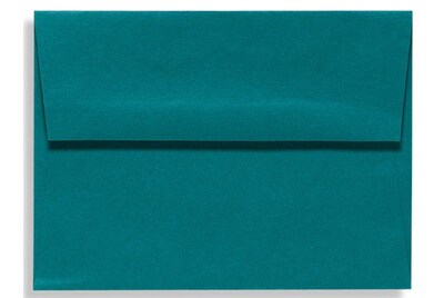 LUX® 70lbs. 4 3/8 x 5 3/4 Exclusive Square Flap Envelopes W/Glue; Teal Blue, 250/BX