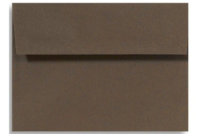 LUX A4 Invitation Envelopes (4 1/4 x 6 1/4) 50/Box, Chocolate (LUX-4872-17-50)