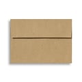 LUX® 70lb 4 1/4x6 1/4 Square Flap Envelopes W/Peel&Press; Grocery Bag Brown, 500/BX