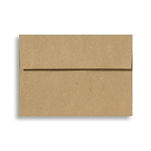 LUX® 70lb 4 1/4x6 1/4 Square Flap Envelopes W/Peel&Press; Grocery Bag Brown, 250/BX