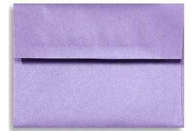 LUX A6 Invitation Envelopes (4 3/4 x 6 1/2) 50/Box, Amethyst Metallic (5375-17-50)