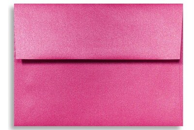 LUX A6 Invitation Envelopes (4 3/4 x 6 1/2) 50/Box, Azalea Metallic (5375-24-50)