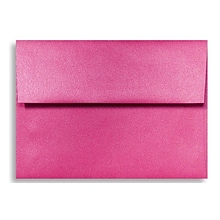 LUX A6 Invitation Envelopes (4 3/4 x 6 1/2) 50/Box, Azalea Metallic (5375-24-50)