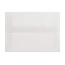 LUX® 30lb 4 3/4x6 1/2 Square Flap Envelopes W/Peel&Press; Clear Translucent, 500/BX