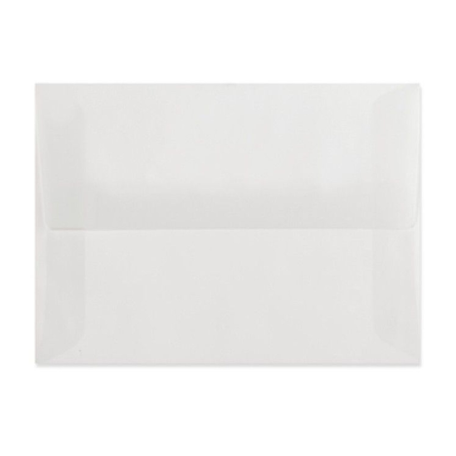 LUX® 30lb 4 3/4x6 1/2 Square Flap Envelopes W/Peel&Press; Clear Translucent, 500/BX