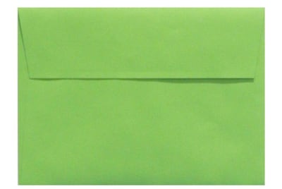 Lux® 4 3/4 x 6 1/2 80lbs. Square Flap Envelopes W/Peel & Press; Limelight Green, 50/Pk