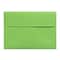 Lux® 4 3/4 x 6 1/2 80lbs. Square Flap Envelopes W/Peel & Press; Limelight Green, 50/Pk
