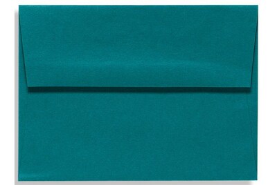 Lux® 4 3/4 x 6 1/2 70lbs. Square Flap Envelopes W/Glue; Teal Blue, 50/Pk