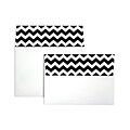 LUX A7 Colorflaps Envelopes (5 1/4 x 7 1/4) 500/Box, Black Chevron (CF4880-BCHV-500)