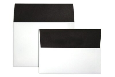 LUX A7 Colorflaps Envelopes (5 1/4 x 7 1/4) 250/Box, Black Flap (CF4880-B-250)
