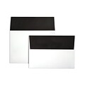 LUX A7 Colorflaps Envelopes (5 1/4 x 7 1/4) 1000/Box, Black Flap (CF4880-B-1000)