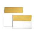 LUX A7 Colorflaps Envelopes (5 1/4 x 7 1/4) 250/Box, Gold Flap (CF4880-07-250)