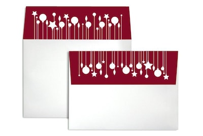 LUX A7 Colorflaps Envelopes (5 1/4 x 7 1/4) 50/Box, Ornaments (CF4880-98-50)