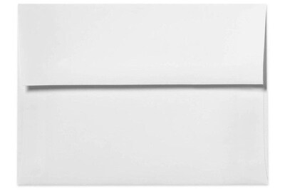 LUX® 80lb 5 1/4x7 1/4 Square Flap Envelopes W/Peel&Press; Bright White, 500/BX