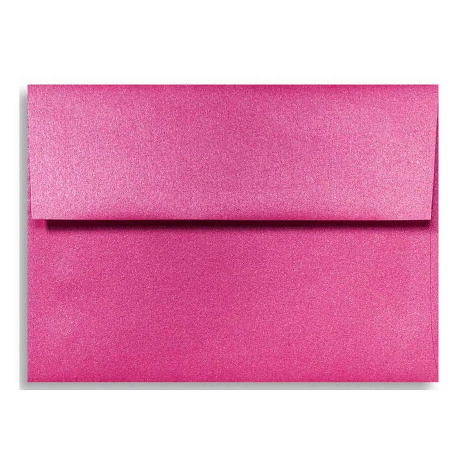 LUX® 80lb 5 1/4x7 1/4 Square Flap Metallic Envelopes W/Peel&Press; Azalea, 1000/BX