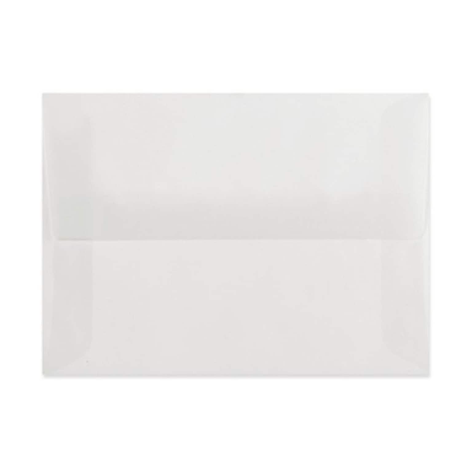 LUX A7 Invitation Envelopes (5 1/4 x 7 1/4) 250/Box, Clear Translucent (4880-00-250)