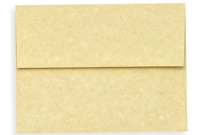 LUX A7 Invitation Envelopes (5 1/4 x 7 1/4) 50/Box, Gold Parchment (6680-14-50)