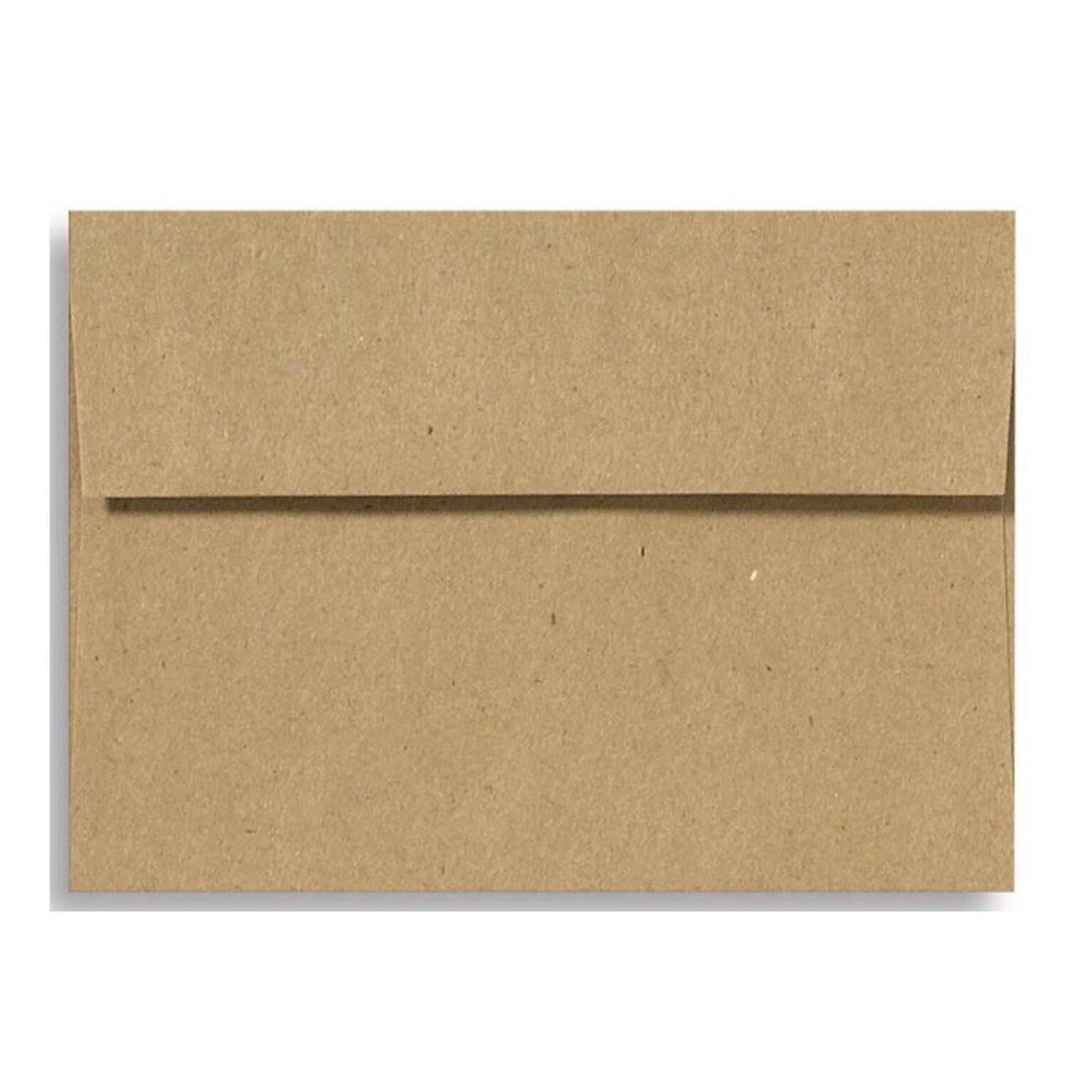 LUX® 70lb 5 1/4x7 1/4 Square Flap Envelopes W/Peel&Press; Grocery Bag Brown, 1000/BX