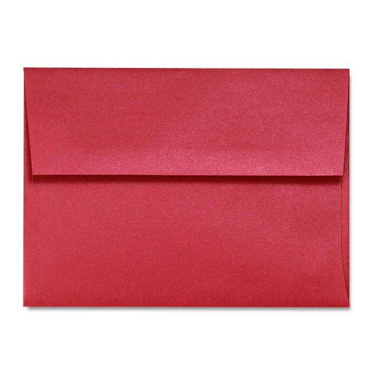 LUX® 80lb 5 1/4x7 1/4 Square Flap Envelopes W/Glue; Jupiter Metallic Red, 500/BX