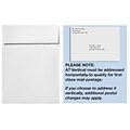 LUX® 80lb 7 1/4x5 1/4 A7 Vertical Envelopes W/Peel&Press, White Linen, 1000/BX
