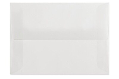 LUX A8 Invitation Envelopes (5 1/2 x 8 1/8) 250/Box, Clear Translucent (4885-00-250)