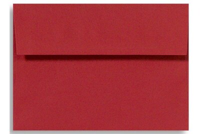 LUX® 60lbs. 5 1/2 x 8 1/8 A8 Invitation Envelopes W/Glue, Holiday Red, 1000/BX
