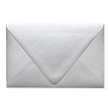 LUX® 5 3/4 x 8 3/4 80lbs. Contour A7 Invitation Envelopes W/Glue, Silver Metallic, 50/Pack