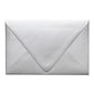 LUX® 5 3/4" x 8 3/4" 80lbs. Contour A7 Invitation Envelopes W/Glue, Silver Metallic, 50/Pack