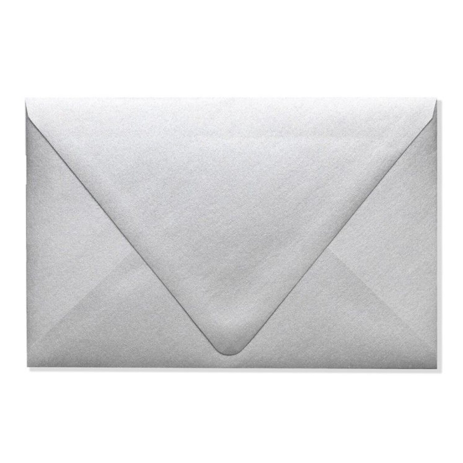 LUX® 5 3/4 x 8 3/4 80lbs. Contour A7 Invitation Envelopes W/Glue, Silver Metallic, 50/Pack