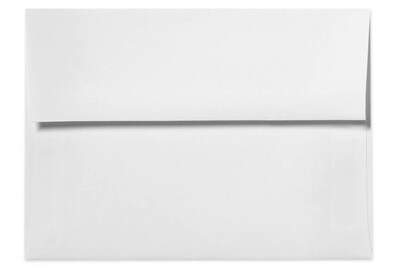 LUX 70 lb 5 3/4 x 8 3/4 A9 Vellum Envelopes, Bright White, 50/Pack