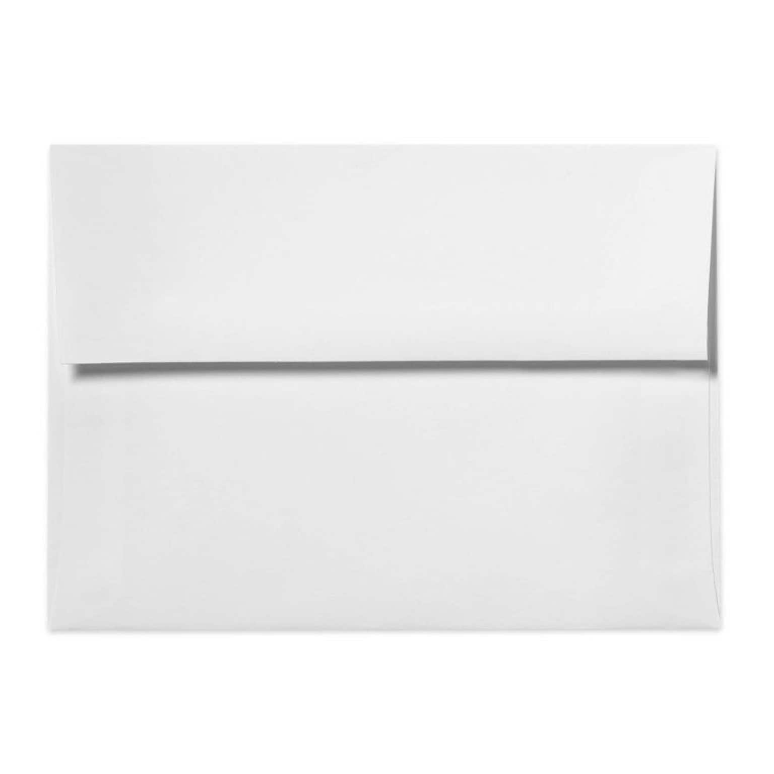 LUX Moistenable Glue A9 Invitation Envelope, 5 3/4 x 8 3/4, Bright White, 50/Pack (90417-50)