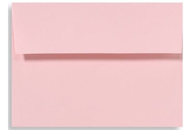 Lux® 5 3/4 x 8 3/4 70lbs. Square Flap Envelopes W/Glue; Candy Pink, 50/Pk