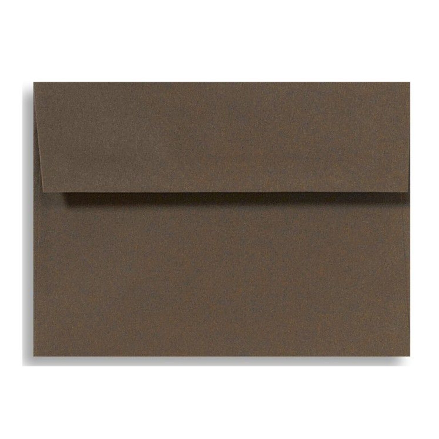 LUX 5 3/4 x 8 3/4 70lbs. A9 Invitation Envelopes W/Glue, Chocolate Brown, 50/Pack